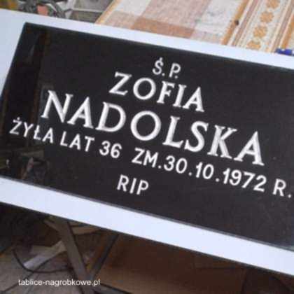 tablica nagrobna Nadolska