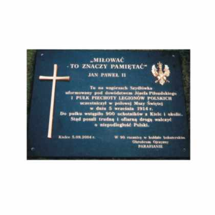 tablica pamiątkowa Jan Paweł 2
