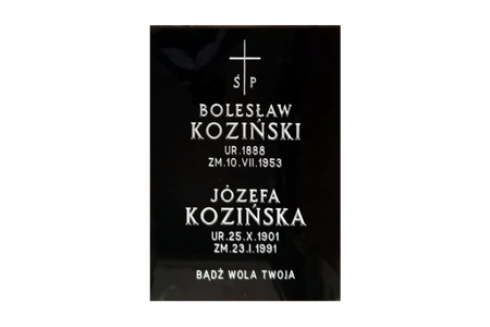 Tablica nagrobkowa Koziński