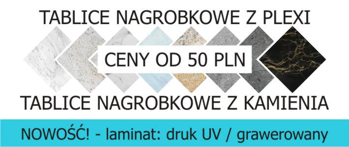 tablice nagrobkowe z kamienia